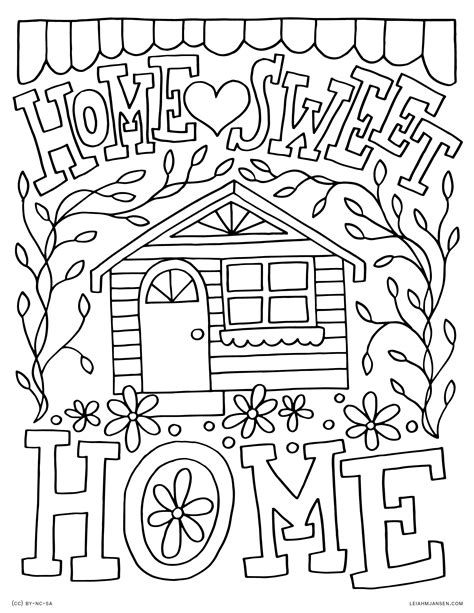 Easy Coloring Of House Inside Coloring Pages