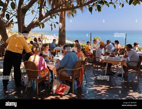 Terrace Of La Cala Restaurant Benalmadena Costa Malaga Province