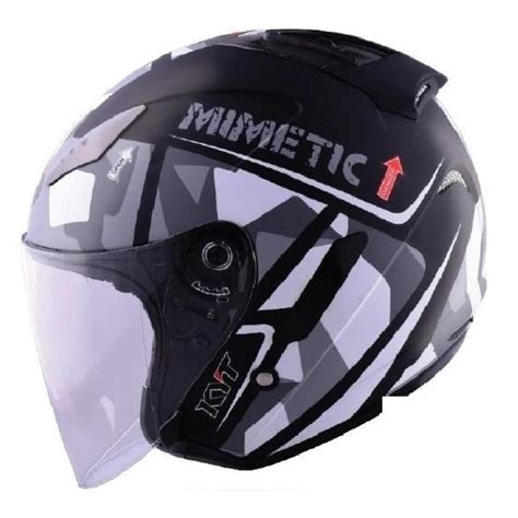 Kyt Hellcat Open Face Helmet Mimetic Grey Mattgrey Shopee Malaysia