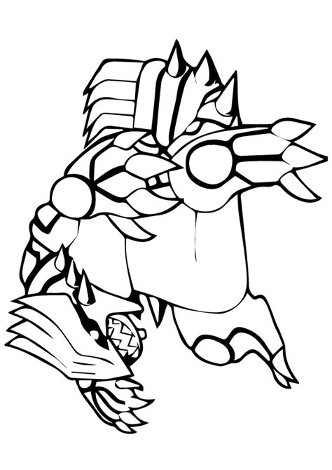 Groudon from Pokemon Coloring Page - Free Printable Coloring Pages for Kids