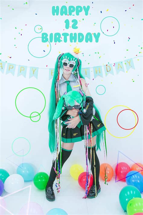 Miku Vocaloid Happy 12th Birthday Saya Face Claims Scarlet