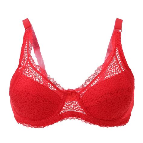 Push Up Padded Bras For Women Lace Plus Size Bra Add Two Cup Underwire