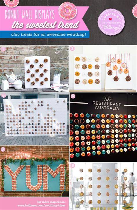 donut wall displays for awesome weddings from peg boards to frames wedding food stations