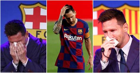 Saddest Photo On The Internet Today Reactions As Lionel Messi In Tears As He Says Goodbye