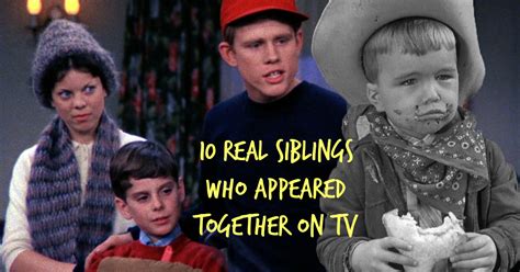 10 Real Life Siblings Who Appeared Together On Tv