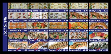 Healthy Japan Sushi And Teriyaki Menu In Visalia California