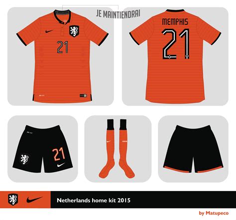 Nederland Nike Home Kit 2015 2016