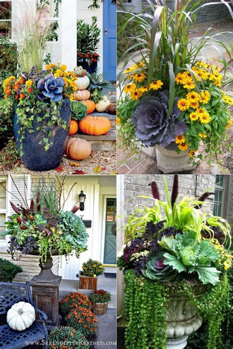 22 Beautiful Fall Planters Fall Container Gardens Fall Containers