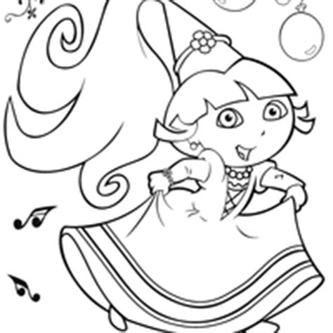 Desenho de Fada Dora e unicórnio para colorir Tudodesenhos