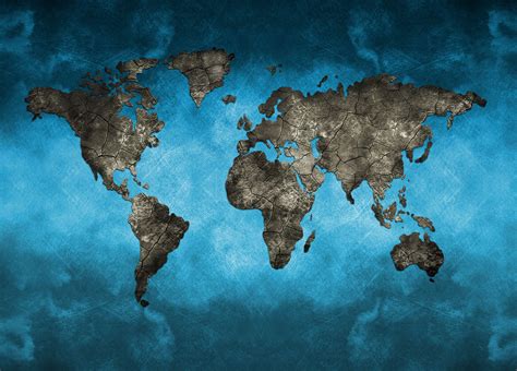 Mapa Mundi Wallpaper 4K Earth North America In The Night View From