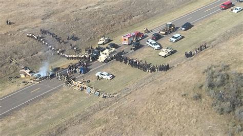 Dakota Access Pipeline Authorities Clash With Protesters While Trying