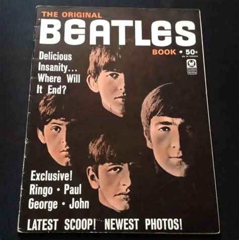 Vintage 1964 Petersen Publication Magazine The Original Beatles Book 8