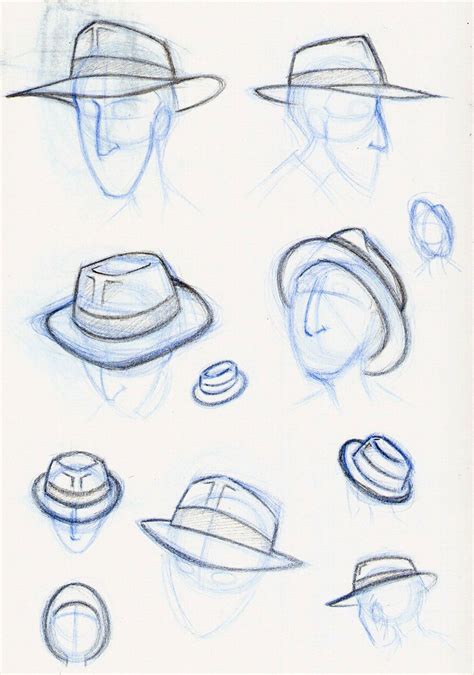 Hat Drawing Reference And Sketches For Artists