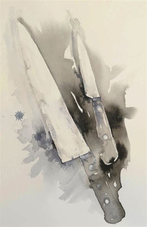 Painting Knives Original Art By