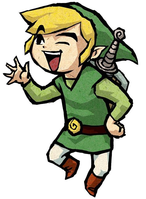 Link Waving The Legend Of Zelda The Wind Waker Hd Character Art