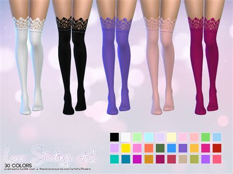 The Sims Resource Lace Stockings