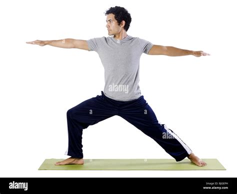 Man Doing Yoga Stock Photo Alamy