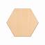 Hexagon Wooden Shapes  25cm X 03cm Wood Craft