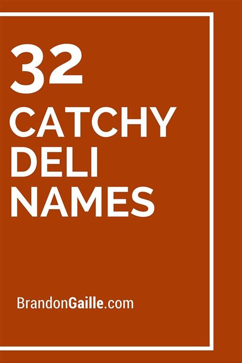 Starting a fast food business but stuck to find a creative name for your business. List of 125 Cool and Catchy Deli Names | Coffee shop names ...