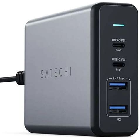 Buy The Satechi Usb C Charger 108w Multiport Travel Charger Space Grey