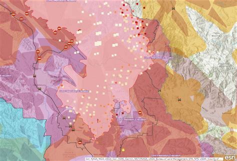 Evacuation Information And Road Closures Due To Kincade Fire In Sonoma