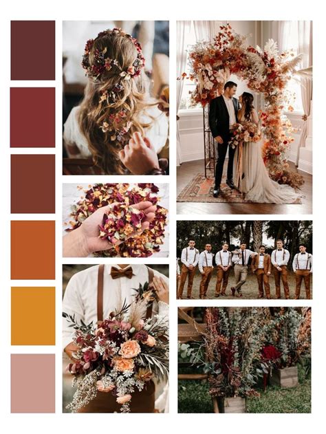 Autumn Wedding Palette Here Comes The Bride Wedding Themes Fall Wedding Theme Colors