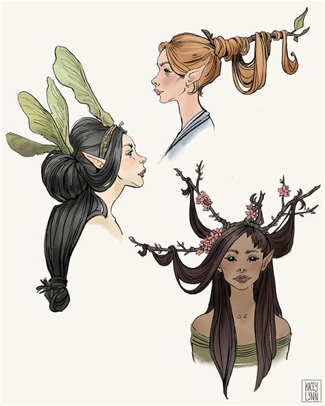 Artstation Fairy Hairstyles