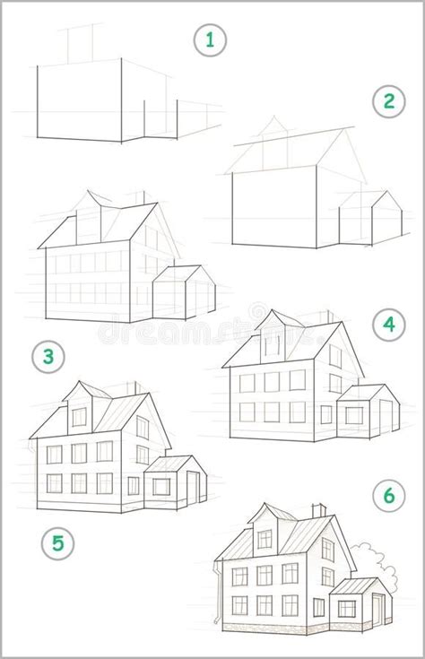How To Draw Houses Step By Step