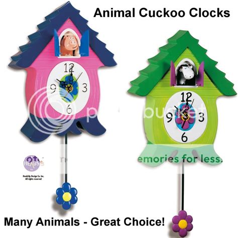 Animal Cuckoo Clock By Headsup Design Fun Novelty Clock With