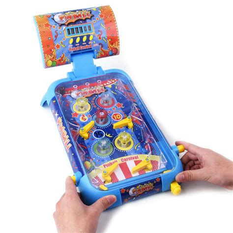 Anjetan Kids Pinball Toy Interactive Kids Pinball Game Kids Tabletop