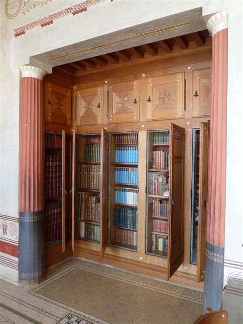 While he decorated the interior with authentic furnishings to keep the villa as original as possible. Villa_kerylos_biblio.JPG 3,000×4,000 pixels | Greece ...