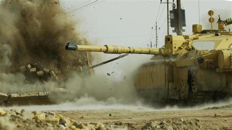Military Tank Challenger 2 British Army Afghanistan Combat