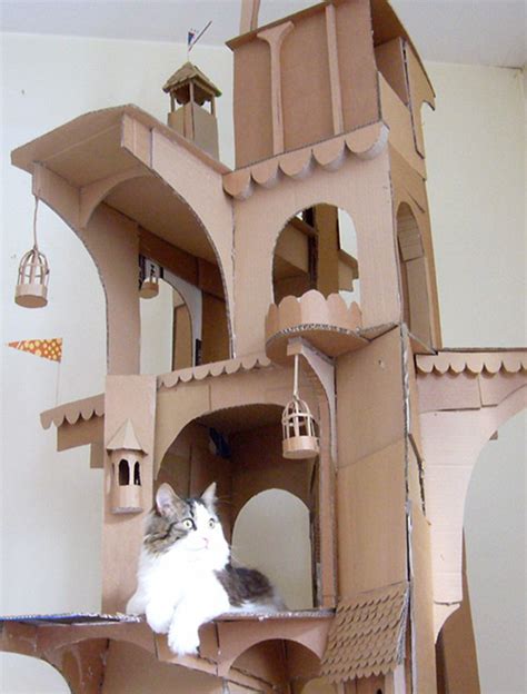 Bored Quarantined Owners Have Started Building Cardboard Castles For