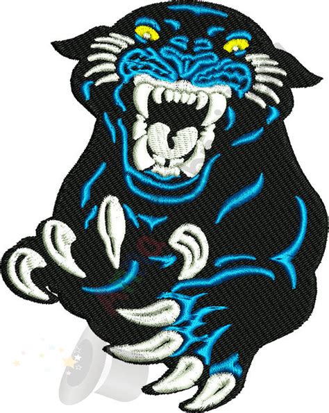 Panther Machine Embroidery Design Panther Face 10 Sizes Instant Downl