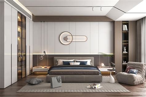 Premium Photo 3d Rendering Modern Luxury Bedroom Interior Design