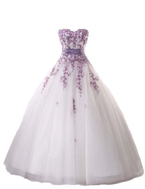 Buy New Elegant Lilac Lace Wedding Dress 2016