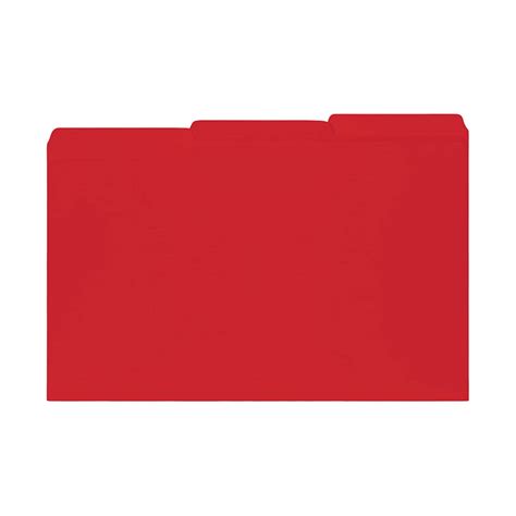 The File King Red File Folder With Two 2 Fastener Prongs Legal Size