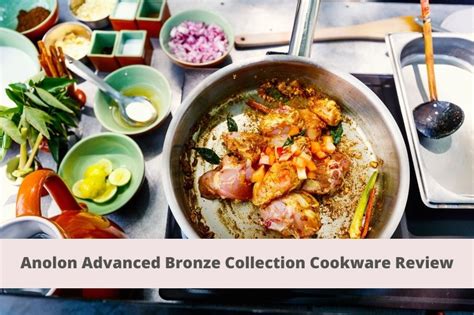 anolon advanced bronze collection hard anodized nonstick 11 piece cookware set review cookware