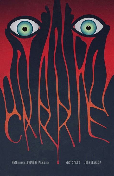 Carrie Film Posters Art Horror Book Covers Alternative Movie Posters