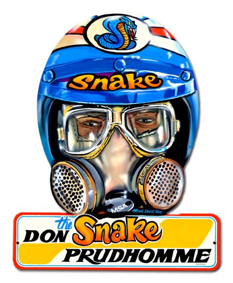 Helmet Don The Snake Prudhomme Tin Sign