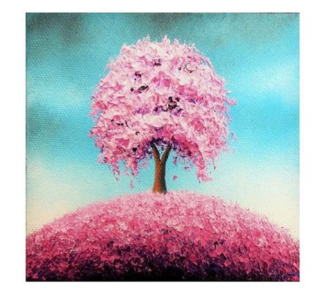 Contemporary Art Print Pink Tree Art Print Cherry Blossom