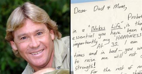 Terri irwin reveals the promise she made to steve irwin before he died (story continues after video). Steve Irwin's Parents Unearth Heartrending Letter ...