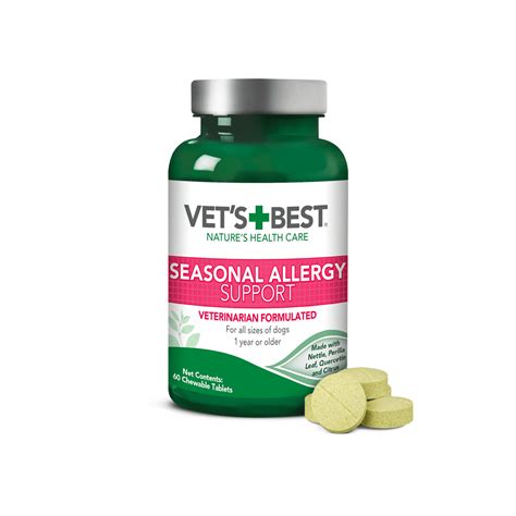 Vets Best Seasonal Allergy Relief Dog Allergy Supplement Relief From