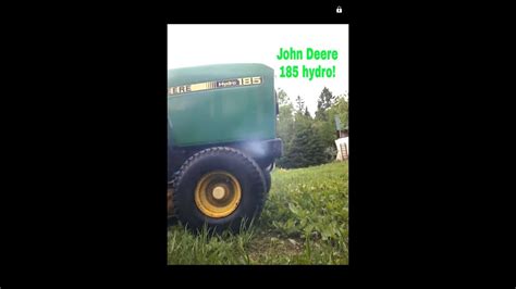 John Deere 185 Hydro Review Cold Start And Drive Youtube