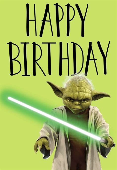 Star Wars Birthday Card Printable Free
