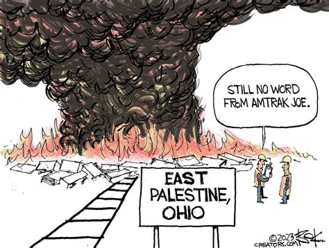 7 Outraged Cartoons About The Ohio Train Derailment