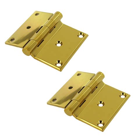 Solid Brass Half Surface Hinges Collection Solid Brass 3 X 3 12