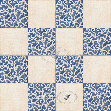 Ornate Ceramic Tile Texture Seamless 20368