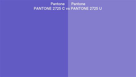 Pantone 2725 C Vs Pantone 2725 U Side By Side Comparison