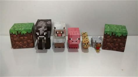 Minecraft Papercraft Animal Mobs Youtube